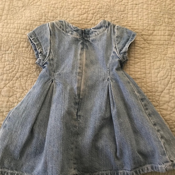 GREENDOG girls denim dress size 6-9 months - Picture 5 of 5